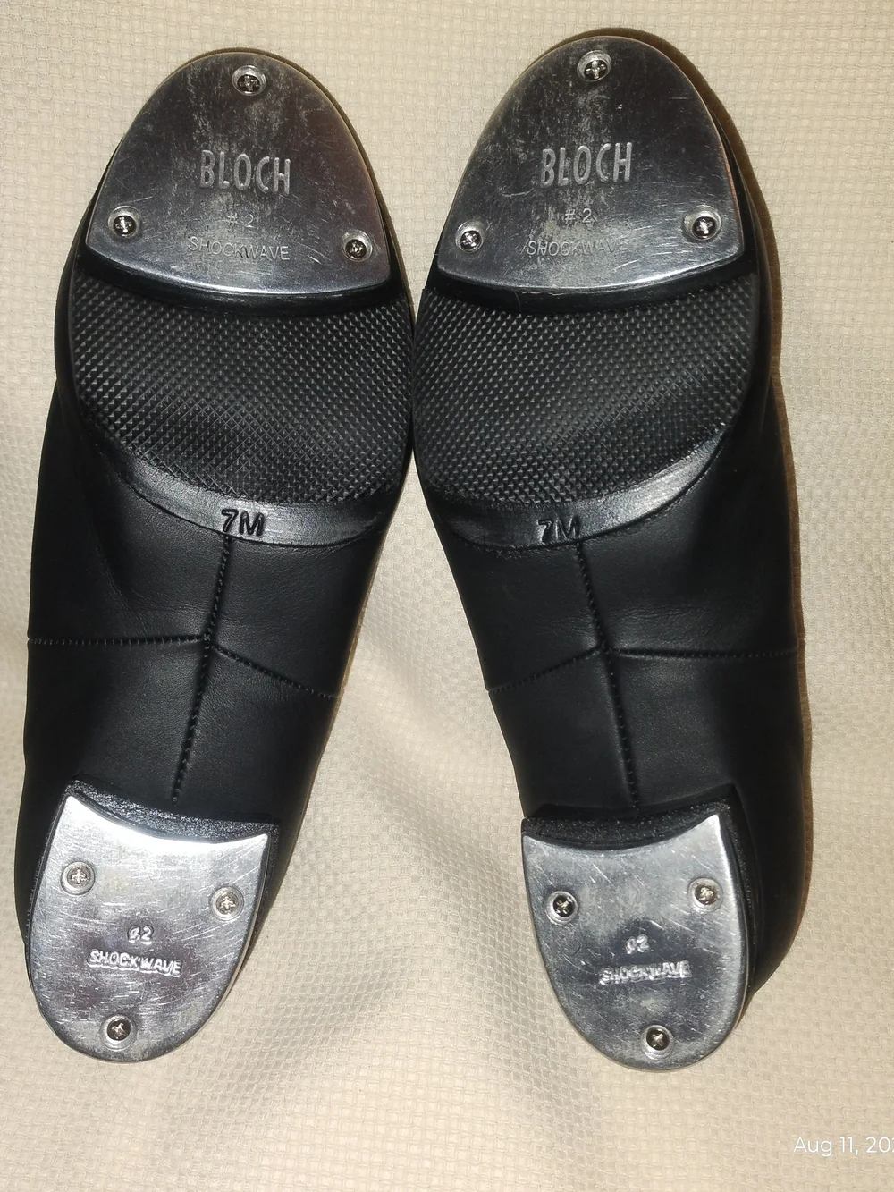 Bloch Shockwave #2 Black Women's Leather Tap Shoes Size 7